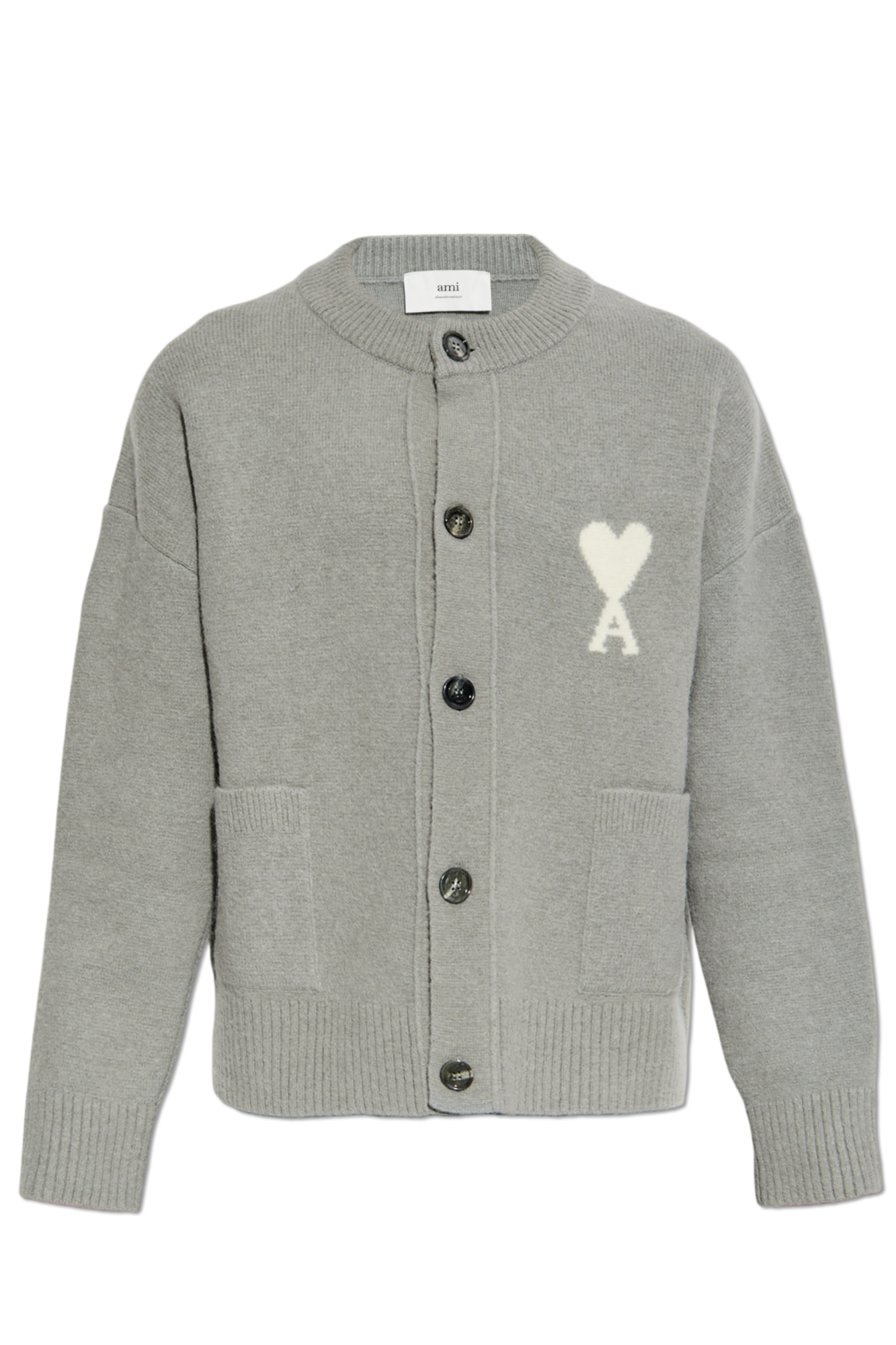 Grey Sweater with logo Ami Alexandre Mattiussi - Vitkac AS